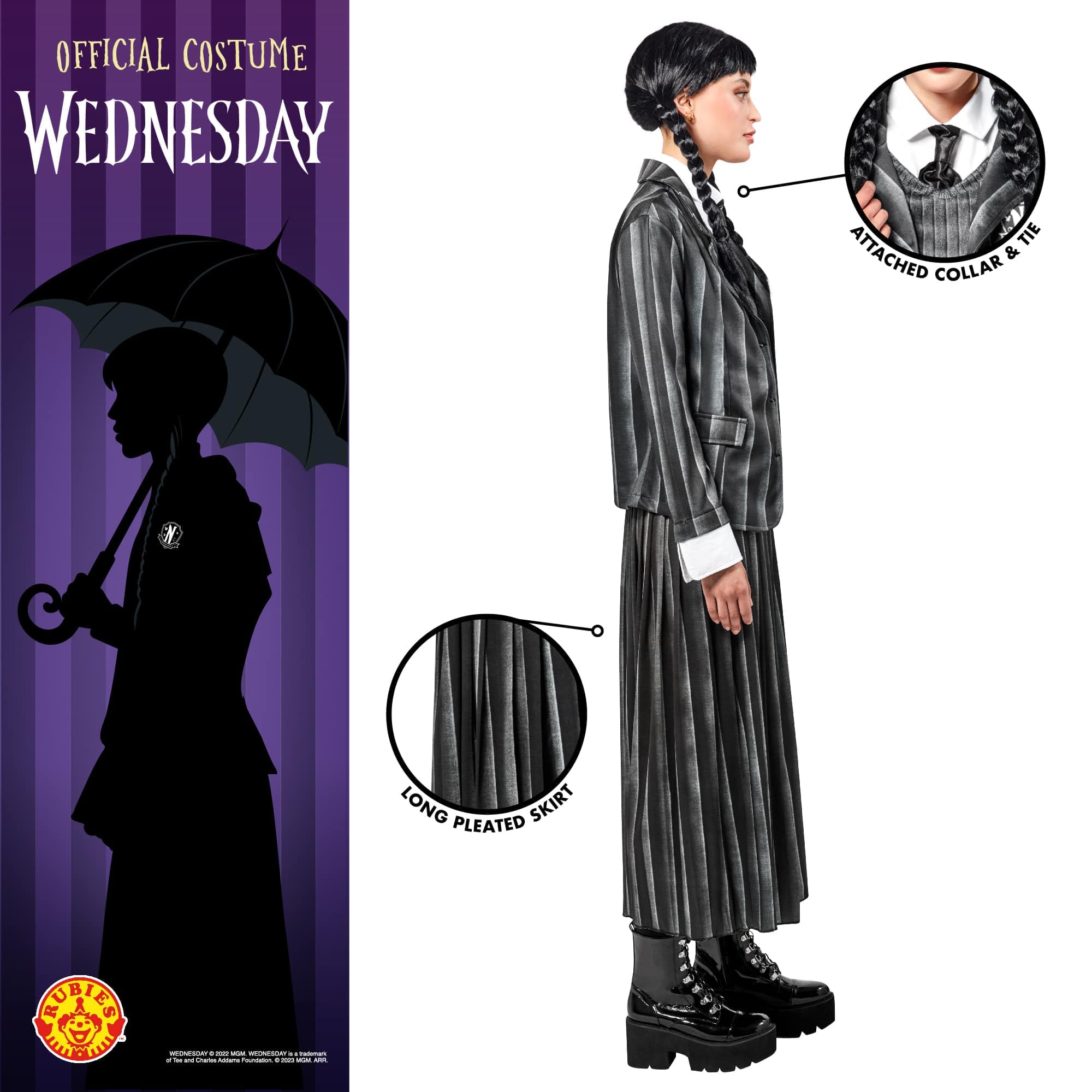 Rubie's Women's Wednesday Costume Nevermore Academy Uniform - Image 3