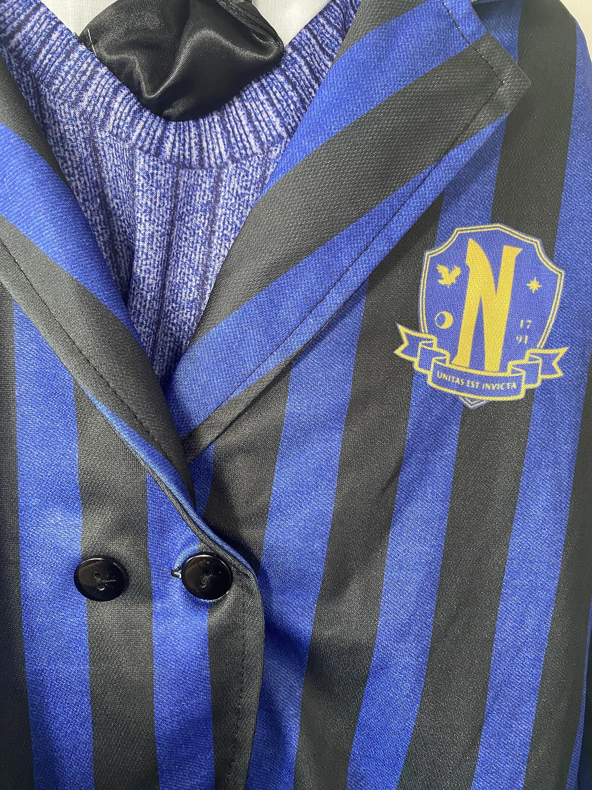 Wednesday TV Series: Nevermore Academy School Uniform Costume for Kids by Rubies, Girl's Large - Image 5